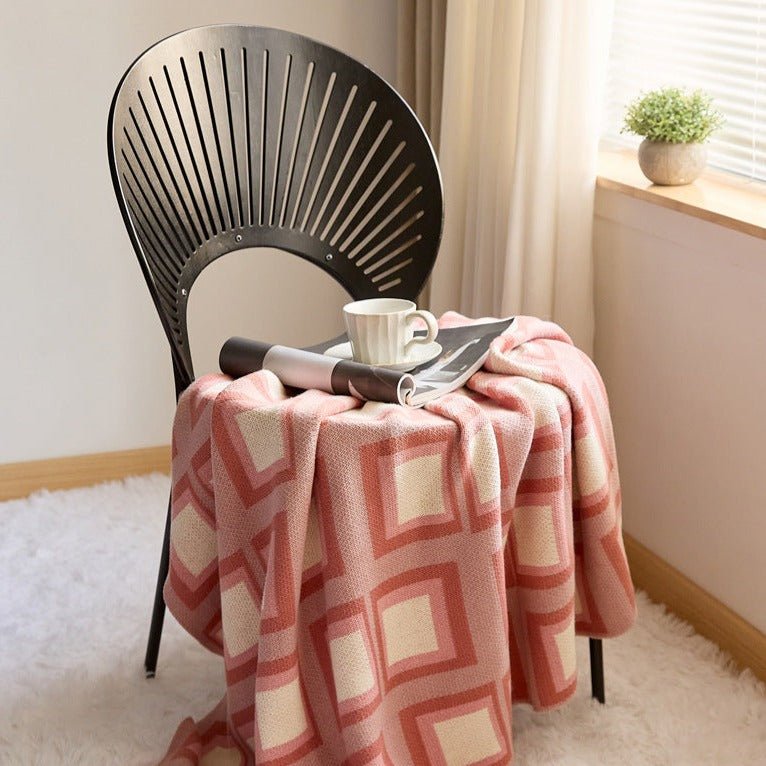 Pastel Grid Blanket - Throw - Delicors