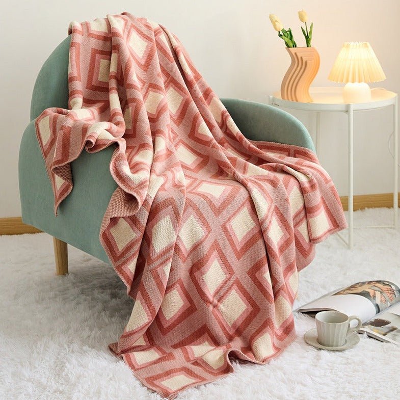 Pastel Grid Blanket - Throw - Delicors