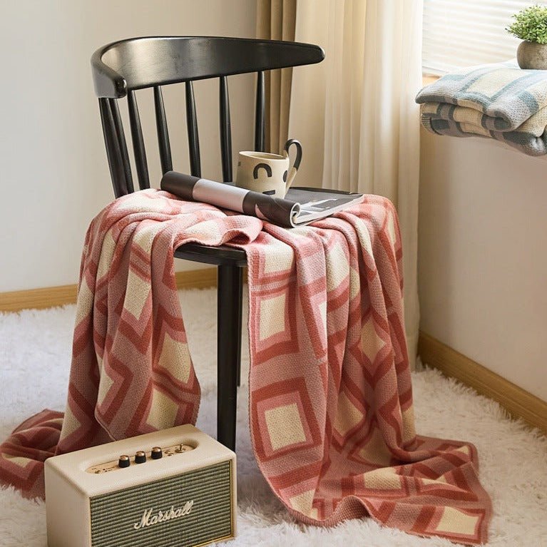 Pastel Grid Blanket - Throw - Delicors