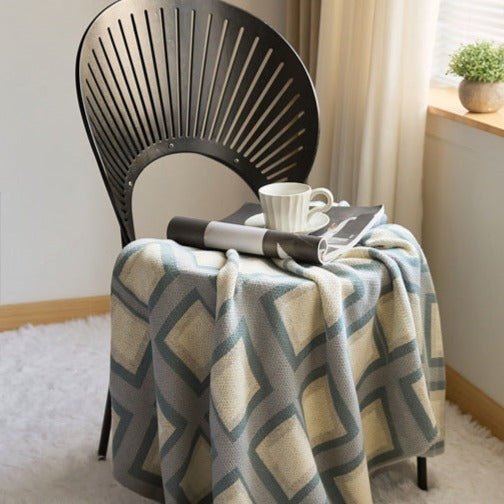 Pastel Grid Blanket - Throw - Delicors