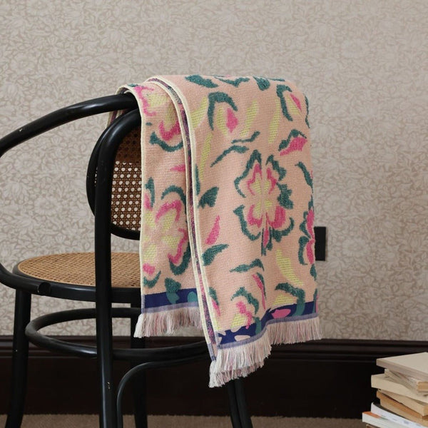 Peony Tassel Towel - Towel - Delicors