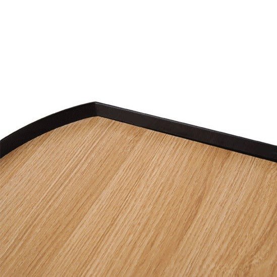 Plastic Wooden Platter - Tray - Delicors