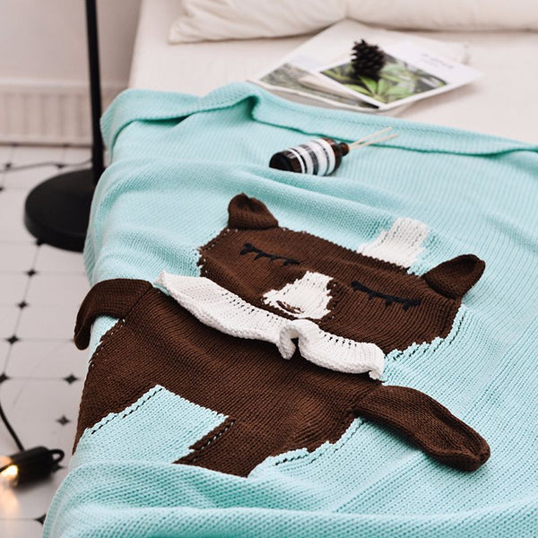 Playful Zoo Blanket - Throw - Delicors