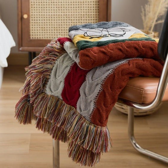 Radiance Cable Knit Blanket -Throw- Delicors