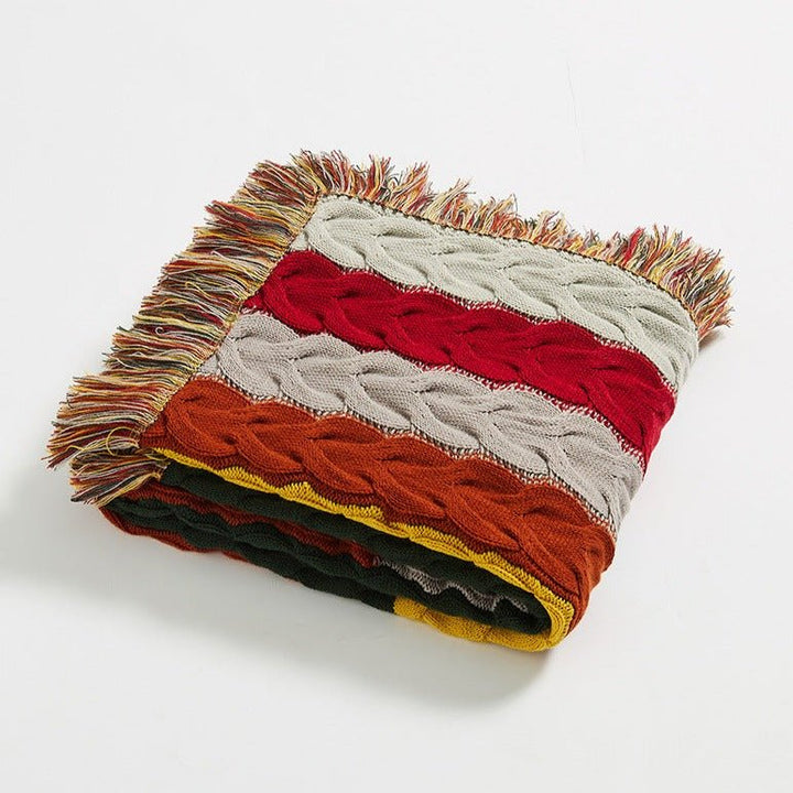 Radiance Cable Knit Blanket -Throw- Delicors