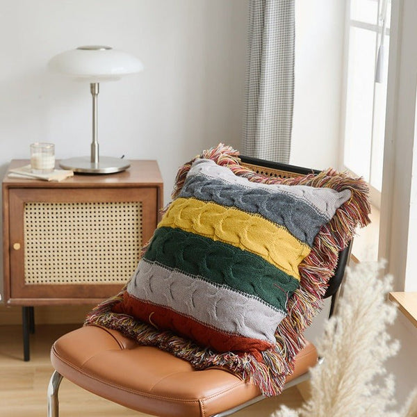Radiance Cable Knit Cushion -- Delicors