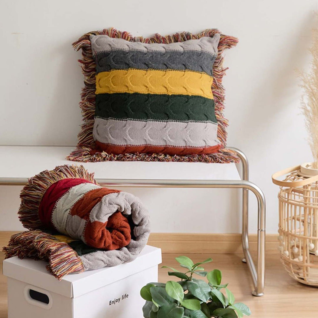 Radiance Cable Knit Cushion -- Delicors