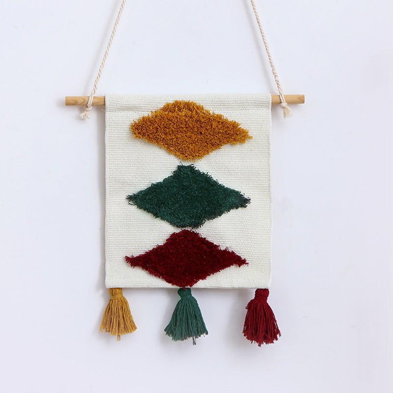 Rainbow Diamond Macrame Wall Art -Wall Art- Delicors