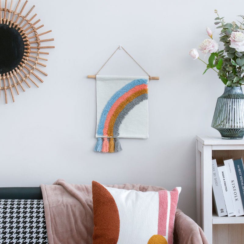 Rainbow Diamond Macrame Wall Art -Wall Art- Delicors
