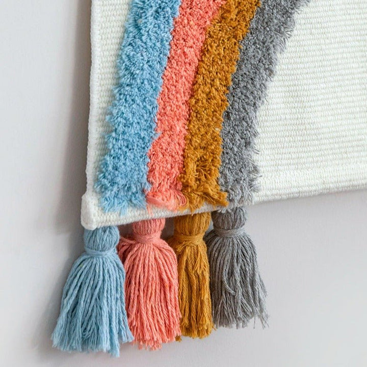Rainbow Diamond Macrame Wall Art -Wall Art- Delicors