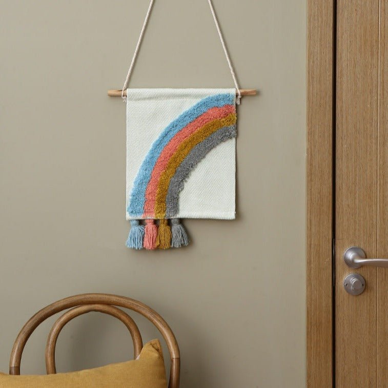 Rainbow Diamond Macrame Wall Art -Wall Art- Delicors