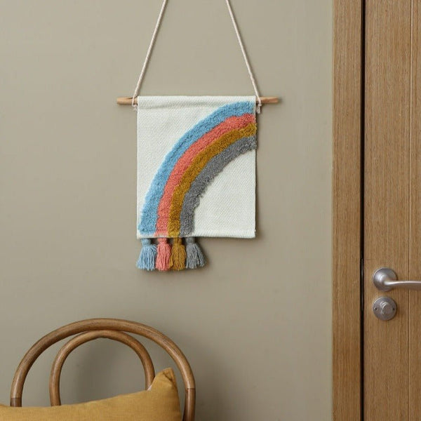 Rainbow Diamond Macrame Wall Art -Wall Art- Delicors