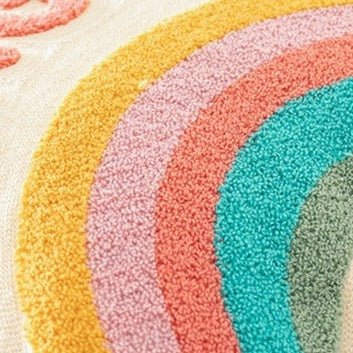 Rainbow Safari Giraffe Cushion - Cushion - Delicors