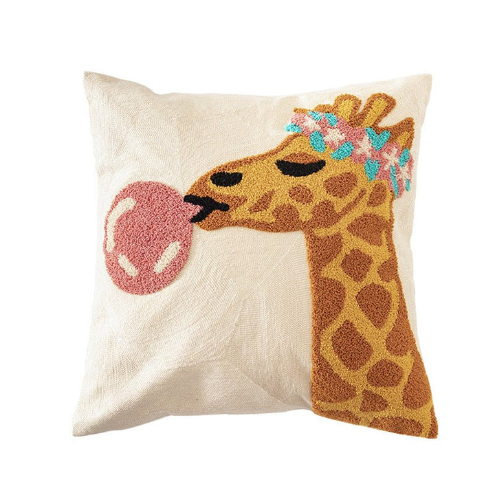 Rainbow Safari Giraffe Cushion - Cushion - Delicors