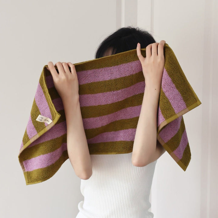 Retro Striped Beach Towel - Towel - Delicors