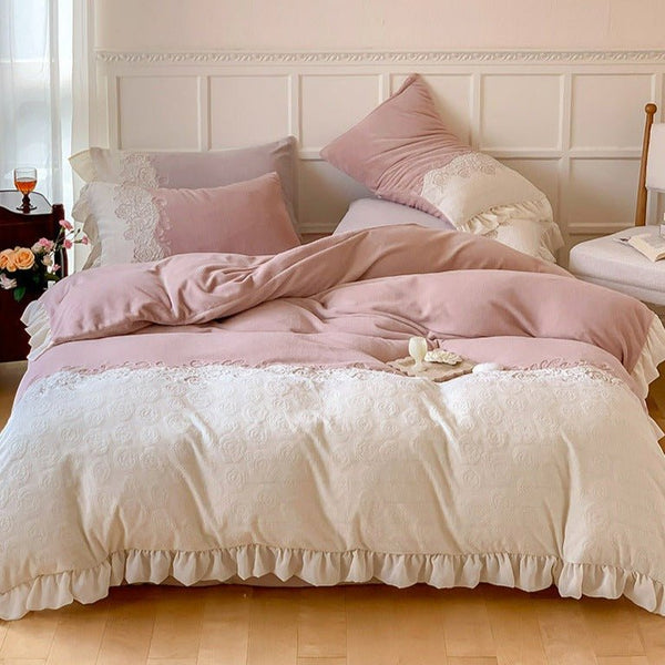 Royal Floral Quilt Cover Set -Bedding- Delicors