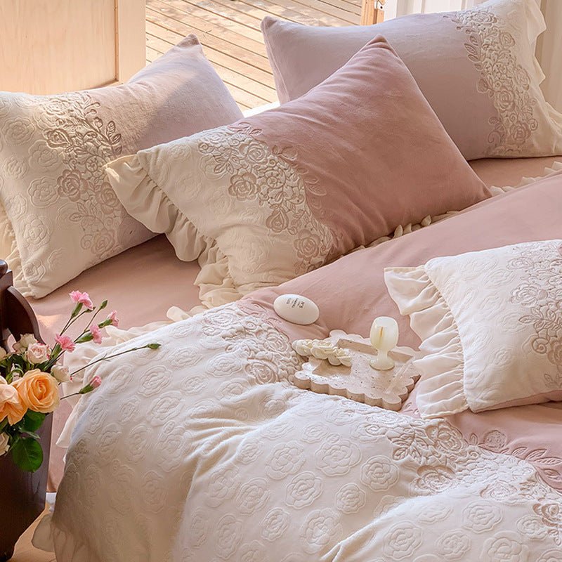 Royal Floral Quilt Cover Set -Bedding- Delicors