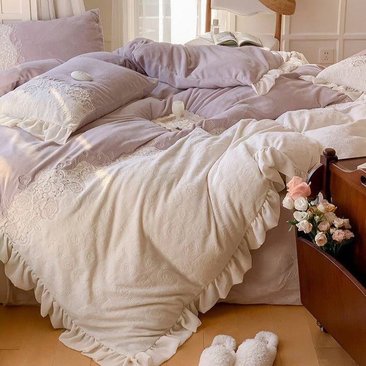 Royal Floral Quilt Cover Set -Bedding- Delicors