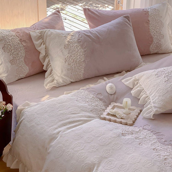 Royal Floral Quilt Cover Set -Bedding- Delicors