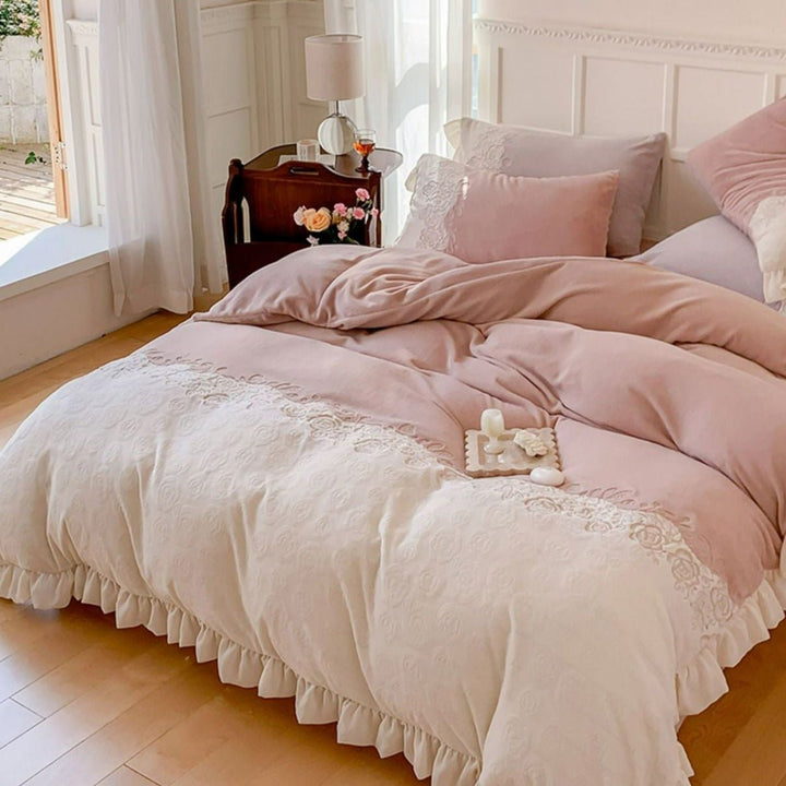 Royal Floral Quilt Cover Set -Bedding- Delicors