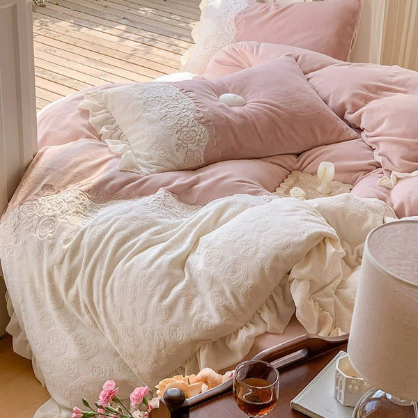 Royal Floral Quilt Cover Set -Bedding- Delicors