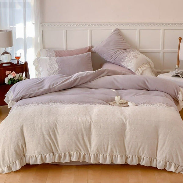 Royal Floral Quilt Cover Set -Bedding- Delicors