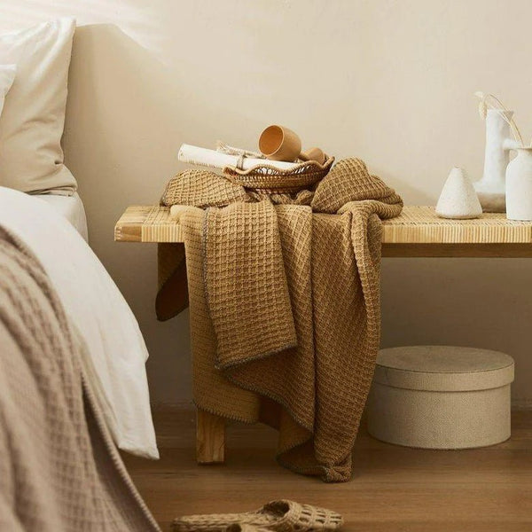 Sand Waffle Bedding Set -Bedding- Delicors