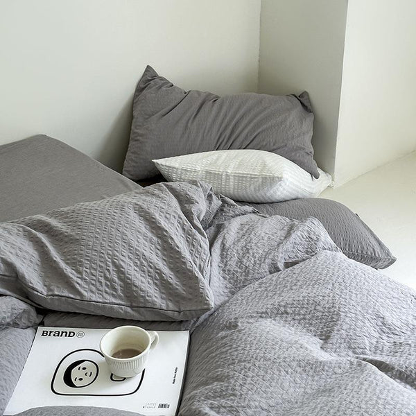 Sand Waffle Bedding Set -Bedding- Delicors