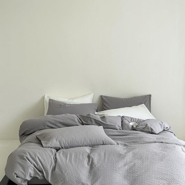 Sand Waffle Bedding Set -Bedding- Delicors