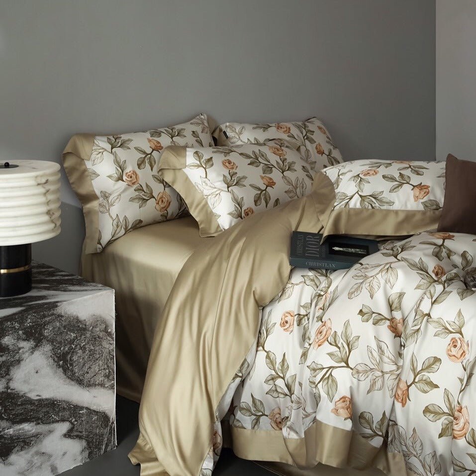 Silky Rose Bedding Set - Bedding - Delicors