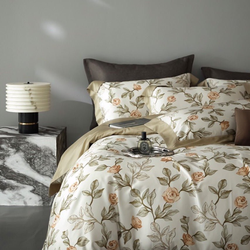 Silky Rose Bedding Set - Bedding - Delicors