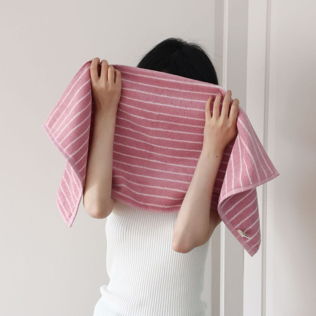 Simple Striped Bath Towel Set - Towel - Delicors