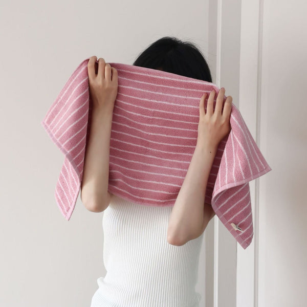 Simple Striped Bath Towel Set - Towel - Delicors
