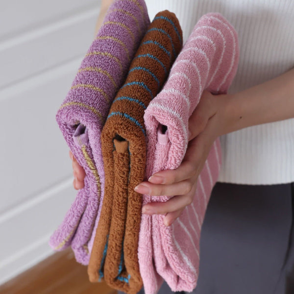 Simple Striped Bath Towel Set - Towel - Delicors