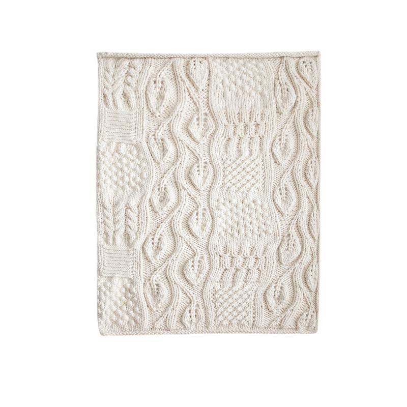 Snow White Knitted Bliss Blanket -Throw- Delicors