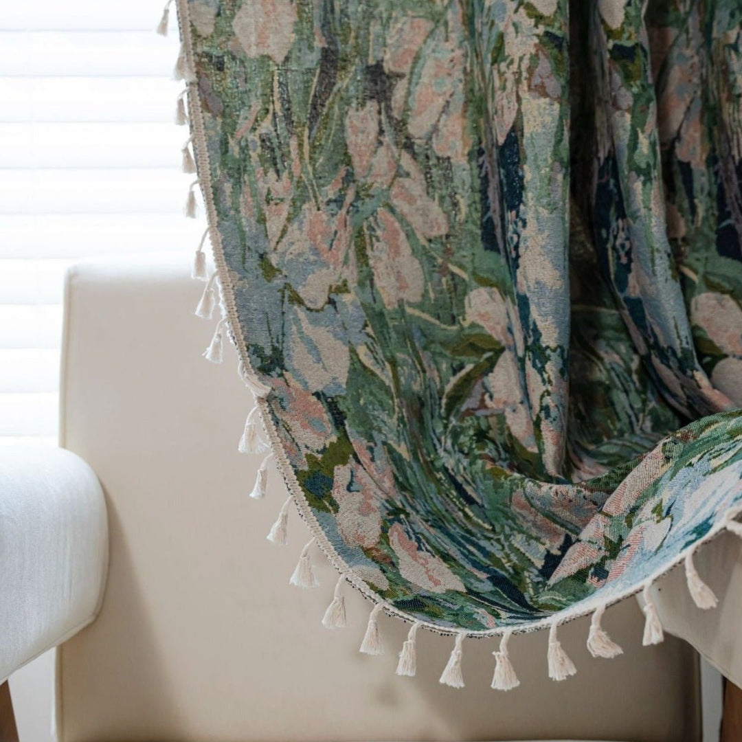 Soft Tuilp Tassel Curtain - Curtain - Delicors