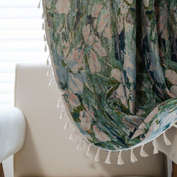 Soft Tuilp Tassel Curtain - Curtain - Delicors