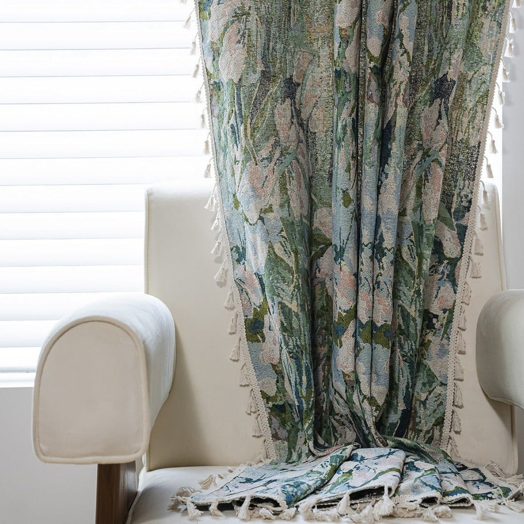 Soft Tuilp Tassel Curtain - Curtain - Delicors