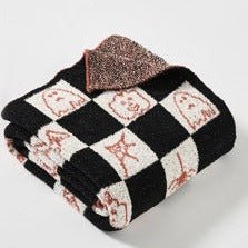 Spooky Checkerboard Blanket - Throw - Delicors