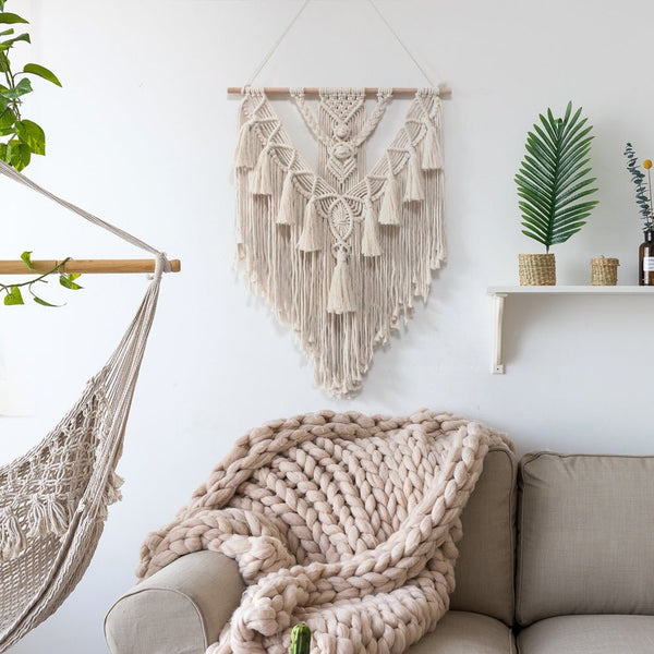 Tribal Macrame Wall Decor - Wall Art - Delicors