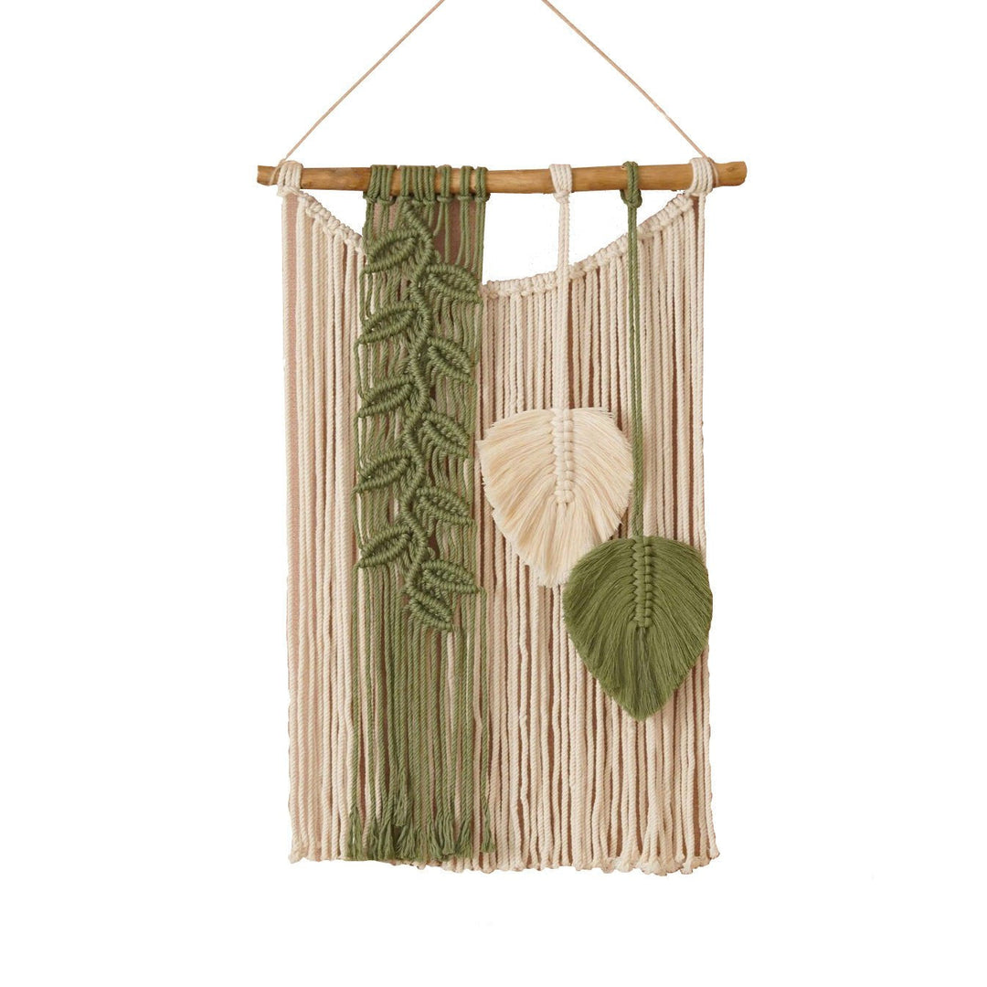 Tropical Leaf Macrame Wall Decor - Wall Art - Delicors