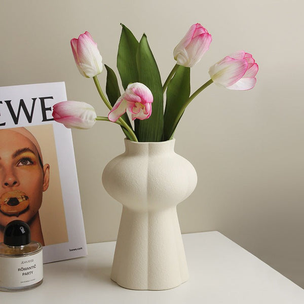 Tuber Rounds Ceramic Vase - Vase - Delicors