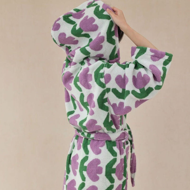 Tulip Heart Bathrobe - Bathrobe - Delicors