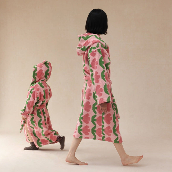 Tulip Heart Bathrobe - Bathrobe - Delicors