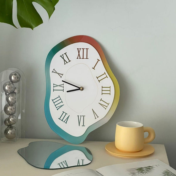 Acrylic Melted Time Clock -clock- Delicors