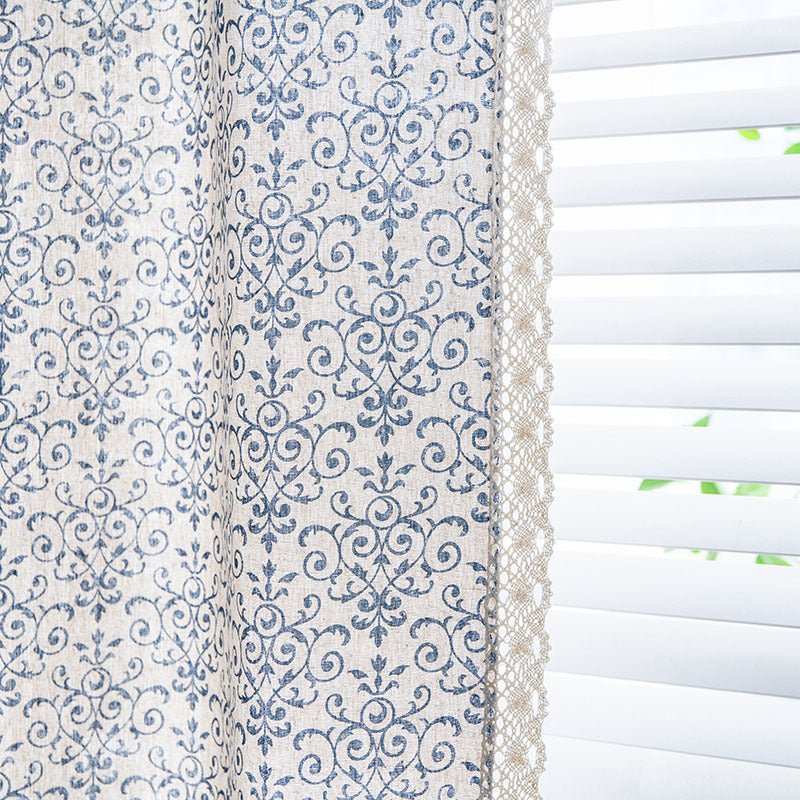Blue China Curtain -Curtain- Delicors