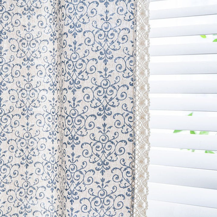 Blue China Curtain -Curtain- Delicors