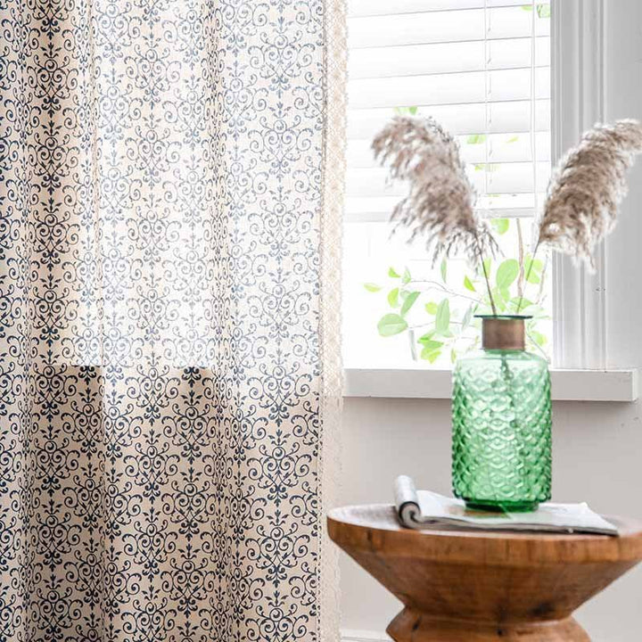 Blue China Curtain -Curtain- Delicors