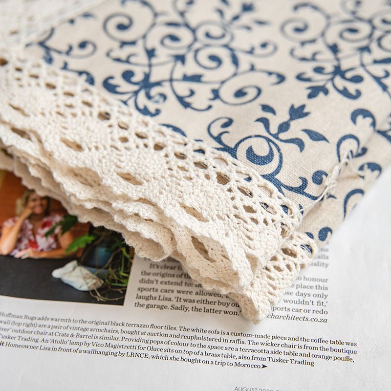 Blue China Curtain -Curtain- Delicors