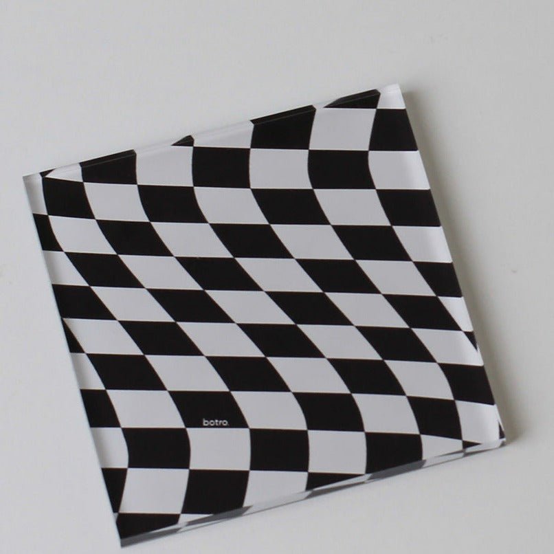 Checkerboard Fun Acrylic Coaster Collection -Coasters- Delicors